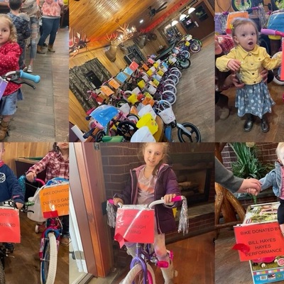Easter event where kids won free bikes