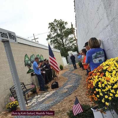 Veterans Way on Adams Street