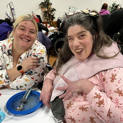 Kate and Sheley at our annual Christmas party