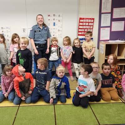 Paramedic Van Tassel visited Titusville ECLC pre-k counts