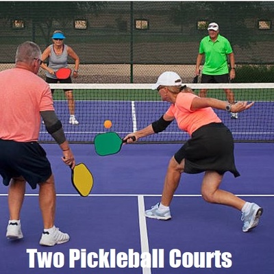 Rendering of new pickleball courts