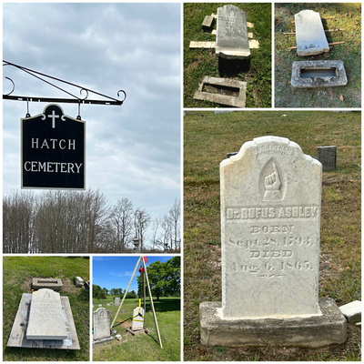Dr. Rufus Ashley was born on September 28, 1793 and died on August 6, 1865.