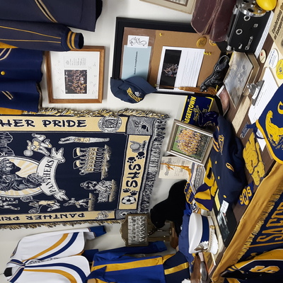 Saegertown schools display at the museum
