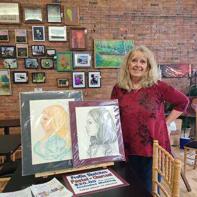 Portrait Artist, Martha Blair - Titusville Music Festival 2023