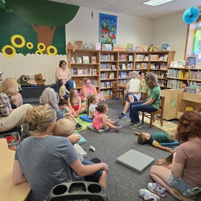 Coming together for stories during Summer Reading!
