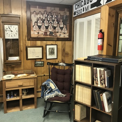 The school clock from the original Linesville High School