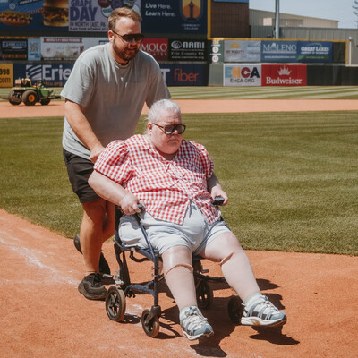 Running the bases at Seawolves Game