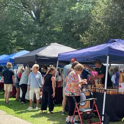 Happy Crowds Enjoy Titusville Open Air Market's Return to Scheide Park