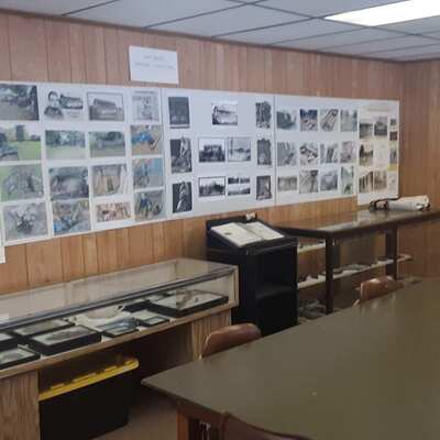 The Association's museum area in the Richmond Township Recreation Building