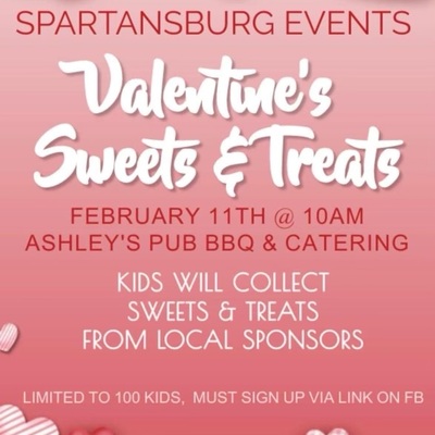 Kid’s collecting treats from local sponsors