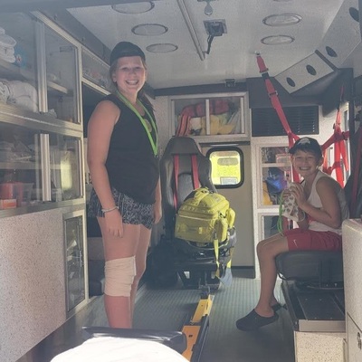 Members of the Titusville Community enjoying National Night Out with EmergyCare