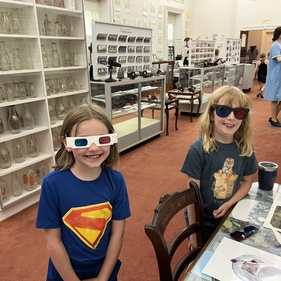 Seeing things in 3D at History Summer Camp.