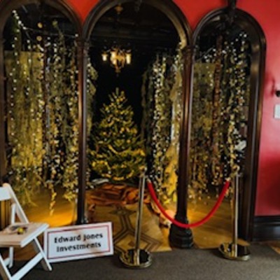The Law Library decorated for Trees of Christmas 2024