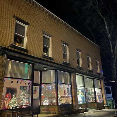 Our cozy display windows are the most beautiful part of our historic building!