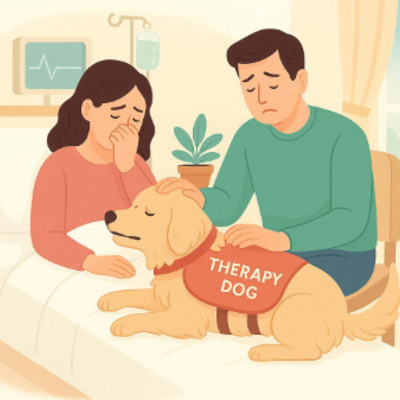 Therapy Dogs Help People Feel Less Alone.