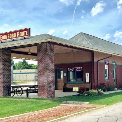 Restored Cambridge Springs Trolley Station