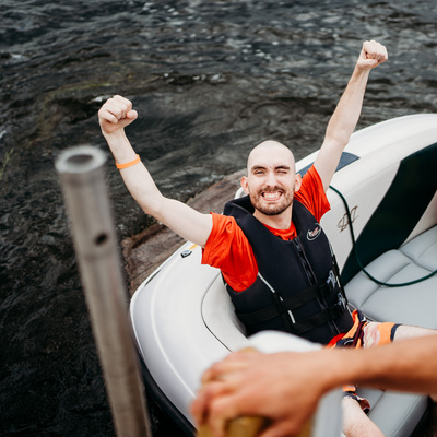 Disabled water ski clinic