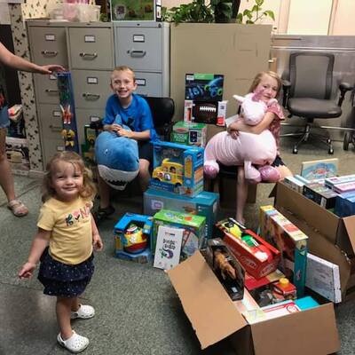 Christmas donation in memory of Kolson Confer donated by his family and Kolson's Krew