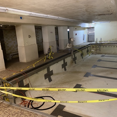 FCCA Pool Before Filled In