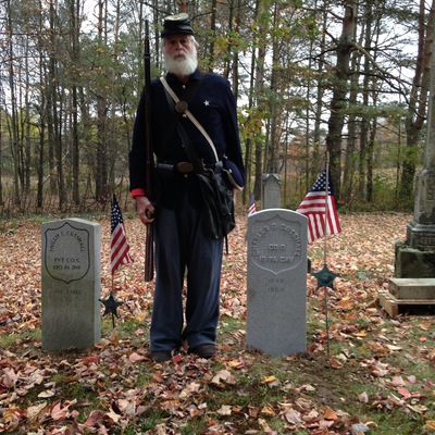 Dedicating a Civil War Tombstone