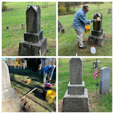 John Wright was in the 10th Pa Reserves.  He died at Gaines Mills, VA in 1862