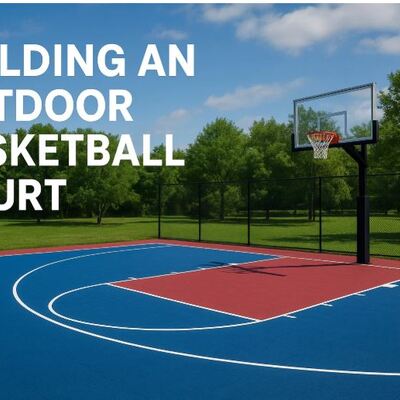 New full size basketball court rendering
