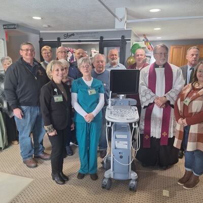 The Knights of Columbus generous donation of our new GE Voluson P8 2D Ultrasound Machine!